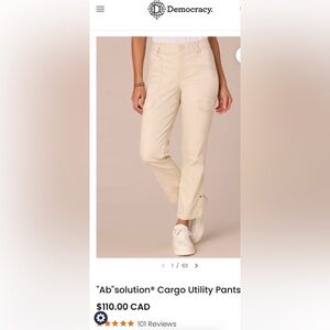 Democracy AB Smoothing Cream Cargo Utility Pants